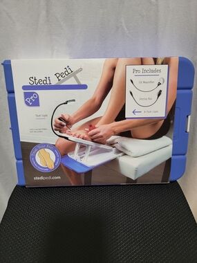 Stedi Pedi Pro Portable Pedicure Foot Rest - Blue
